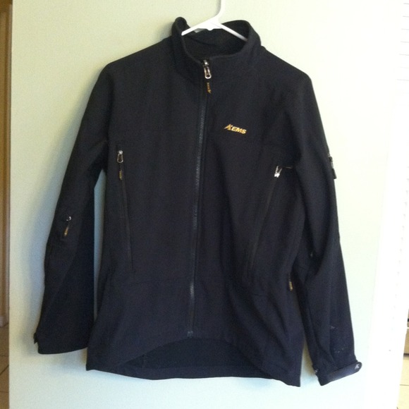 Black Eastern Mountain Sports Soft Shell Jacket