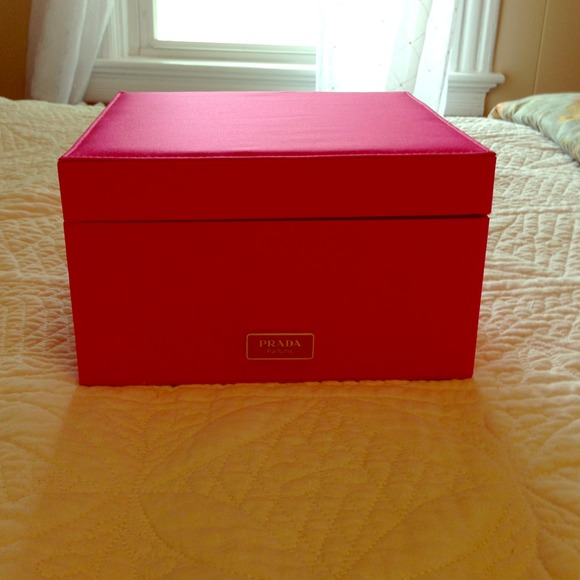 Prada pink perfume box