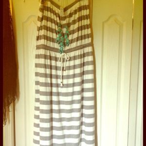!!RESERVED!!  GAP striped maxi dress. NWT