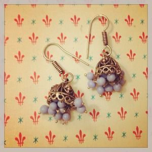 Pretty periwinkle earrings