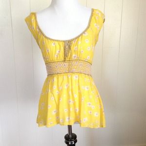 Free People yellow top Size 4