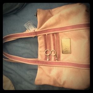 Pink coach purse.