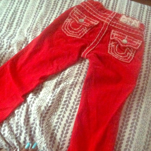 True Religion REDS TODDLER PANTS - Picture 1 of 2