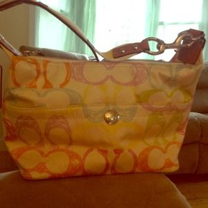 Colorful Authentic Coach Handbag