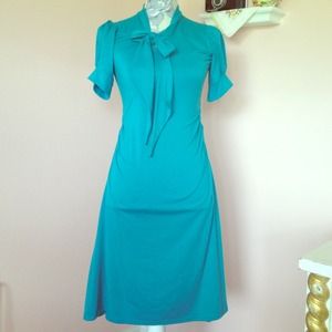 Shabby Apple Turquoise Secretary Dress