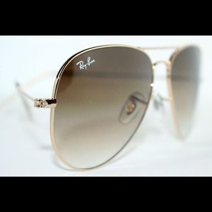 RAY BAN AVIATOR RB3025 001/51 GOLD BROWN GRAD 58mm