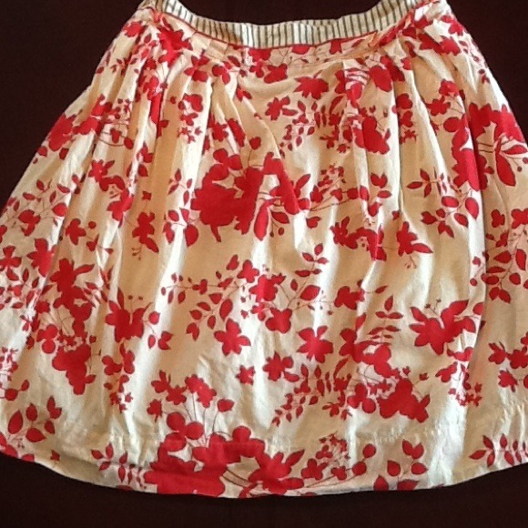 Knee length floral skirt
