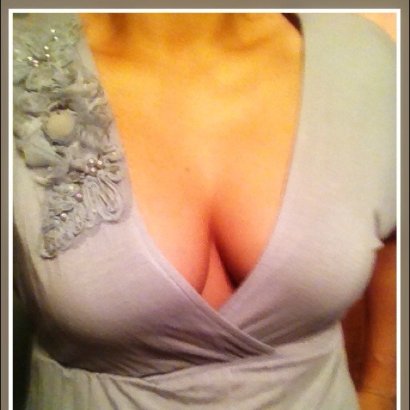 Grey top with gorgeous details