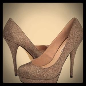 Steve Madden Glitter Multi Platform Pump Heels