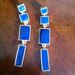 Cute blue earrings never worn! REDUCED