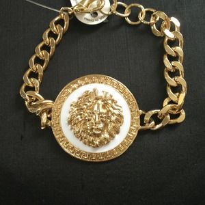 White Lion Chain Bracelet
