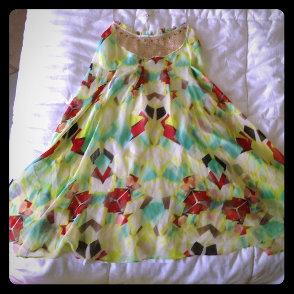Free people patterned dress (large)