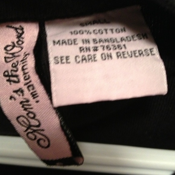 Black maternity tshirt - Picture 2 of 2