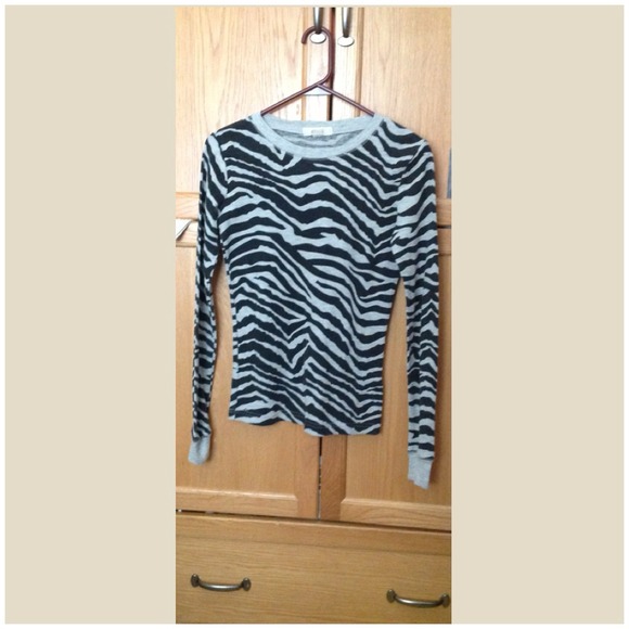 REDUCED forever 21 Zebra print longsleve