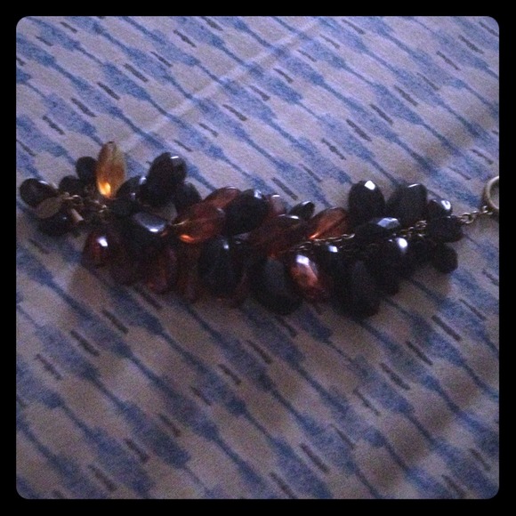Brown and Black beaded bracelet.