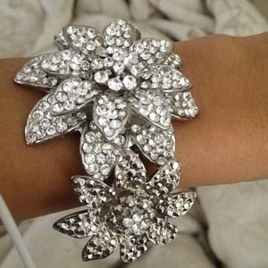 Rhinestone corsage bracelet