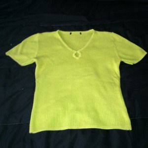 Green Sweater Short Sleeve