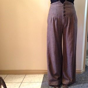 LUX High Waisted Tweed Pants