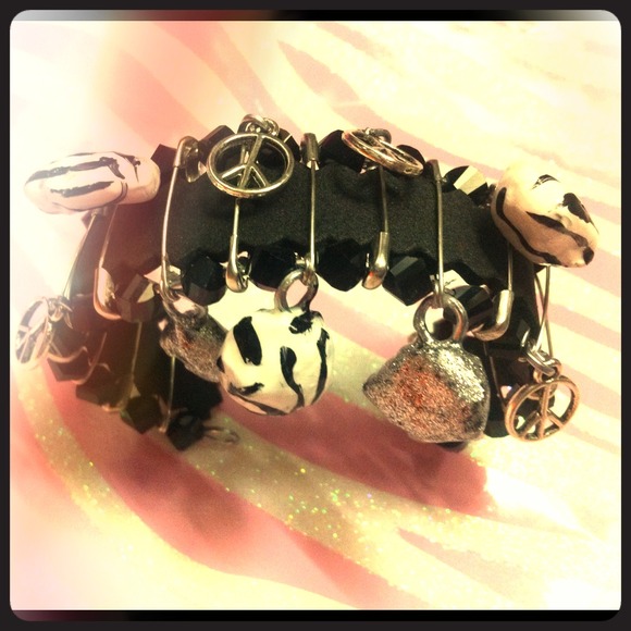 Safety pin bracelet.