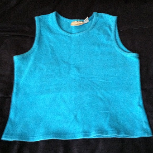 Blue Sleeveless Top