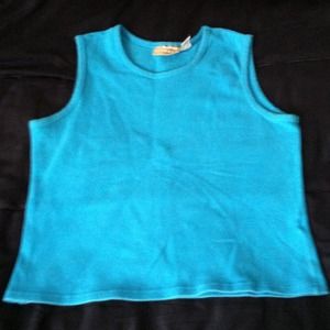 Blue Sleeveless Top