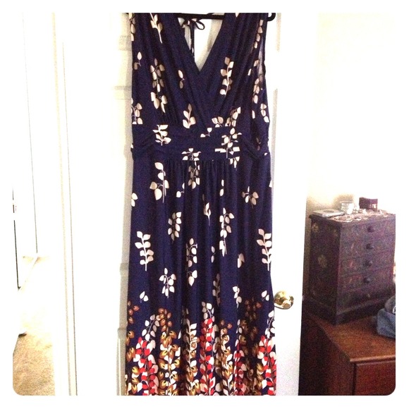 Beautiful navy maxi dress
