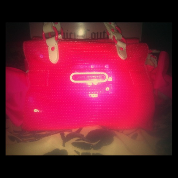 Hot pink Juicy Couture sequin bag!!