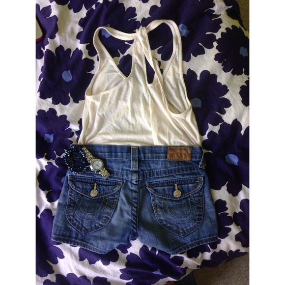 ‼️SOLD‼️True Religion denim shorts