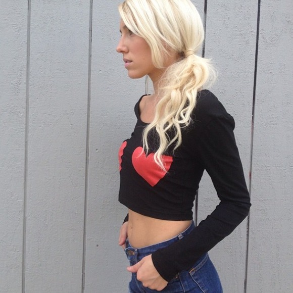 Two Hearts crop top SALE