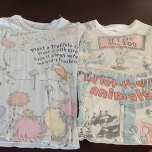 2 Vintage Style Dr. Seuss T-Shirts