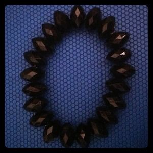 Black Beaded Bracelet