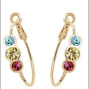 Beautiful and showy earrings at a great price !