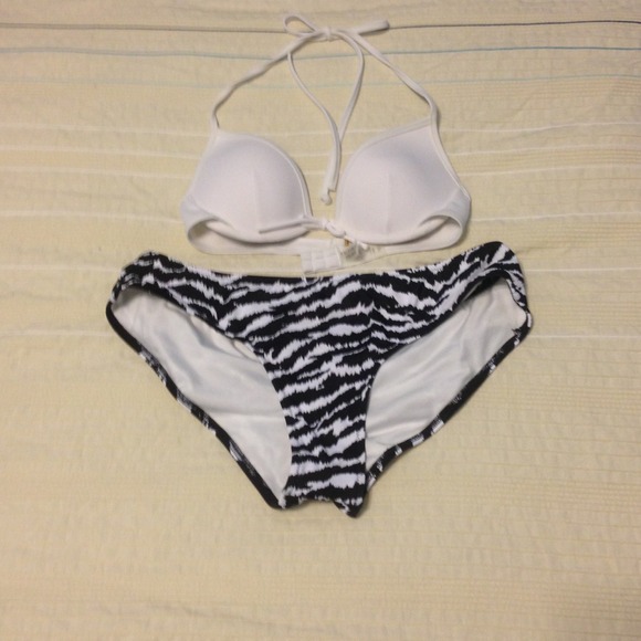 Black/White Swimsuit