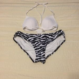 Black/White Swimsuit