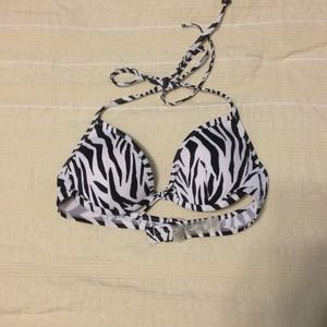 Black/White Zebra Print Swimsuit