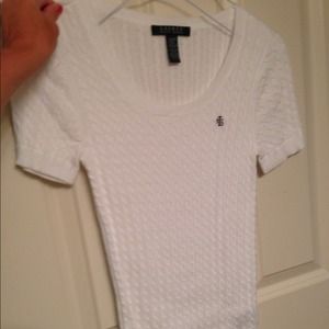 Short sleeved polo sweater