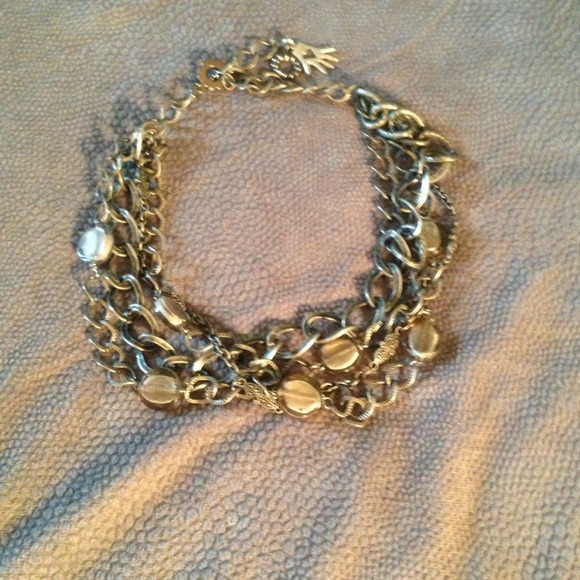 Chain necklace, it's that worn silver look