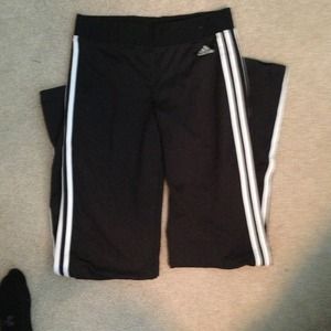 Long black spandex Adidas pants