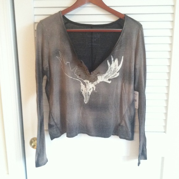 Free People black comb top with tags