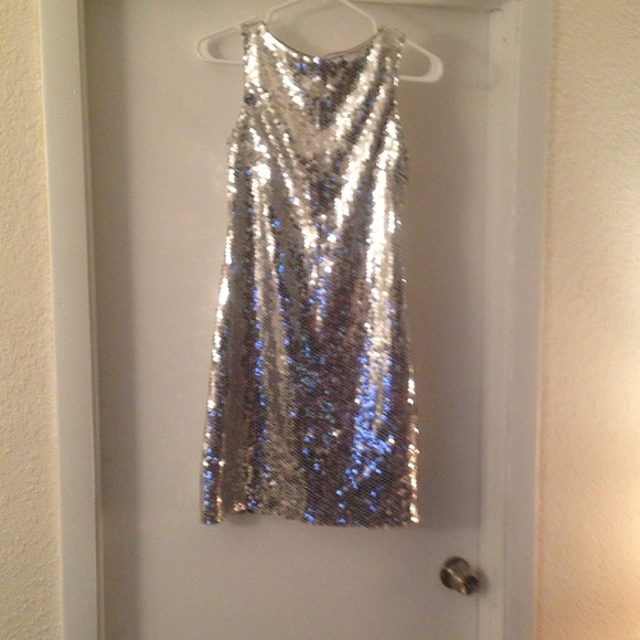 Silver sequins dress never ended up wearing