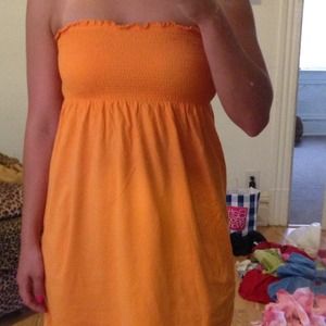 Orange summer dress