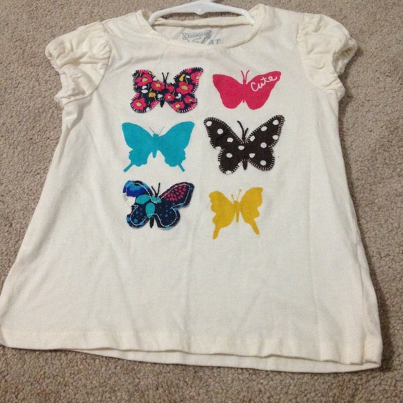 🚫Sold🚫TODDLER Cream Short Sleeve Top