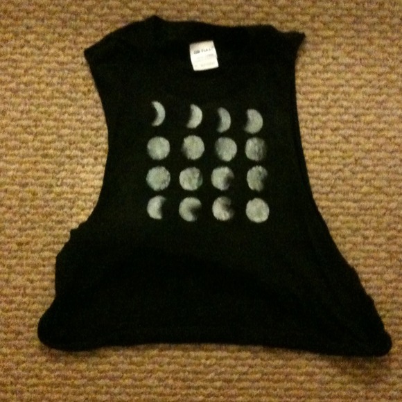 Moon Phase Crop Muscle Tee