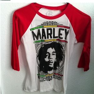 Bob marley baseball tee