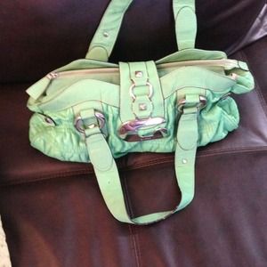 Green Guess Purse