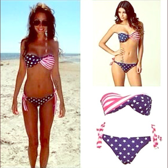 American flag bikini