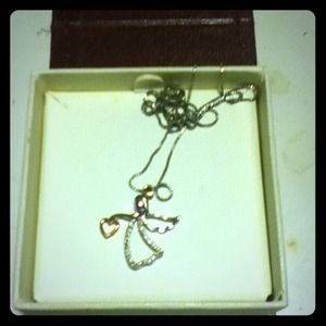 ** On Hold** Diamond Angel Necklace