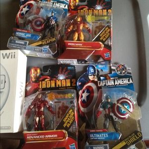 Marvel action figures.