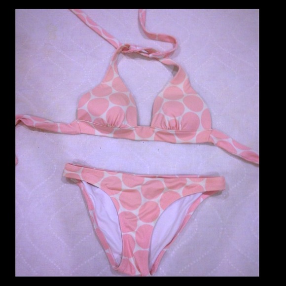 🚫SOLD🚫Pink polka dot bikini