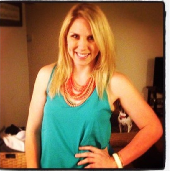 Sold-BUNDLED!!! Turquoise racer back tank